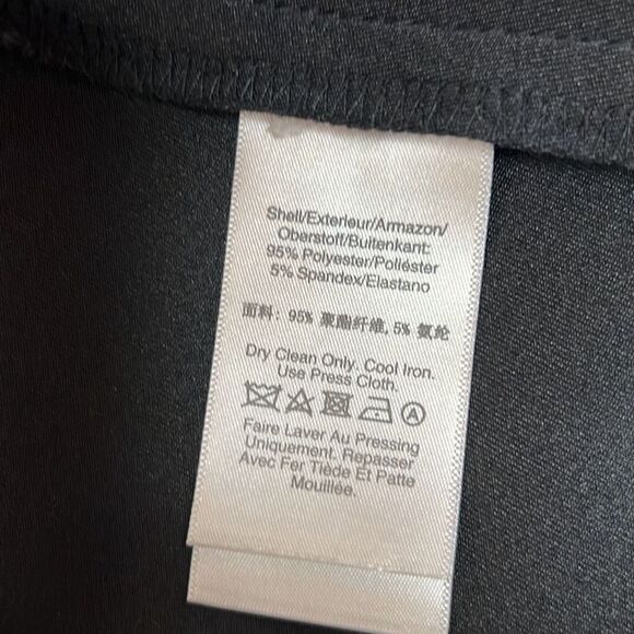 DKNY Black Sleeveless Fit and Flare Hi Low Hem Dress Size 14 - Picture 8 of 9